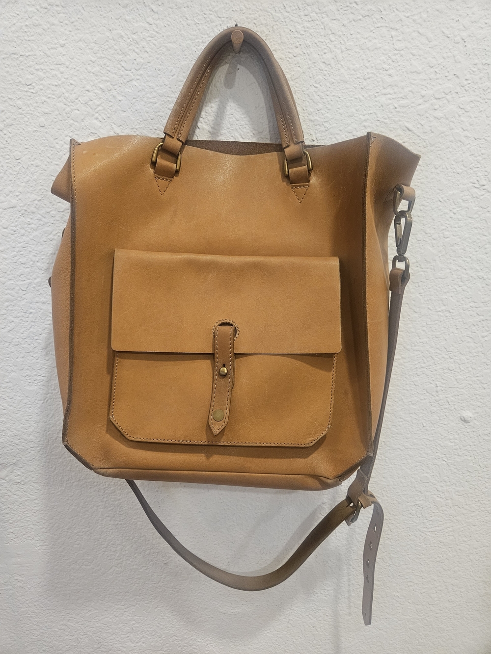Madewell Brisbane Tote Tan Leather